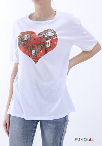 T-shirt in Cotone Fantasia stampata - ph 1