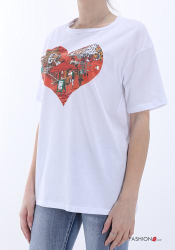 T-shirt in Cotone Fantasia stampata - ph 3