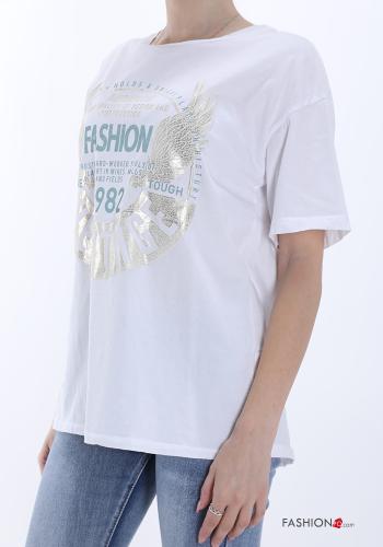 T-shirt in Cotone Fantasia stampata - ph 3