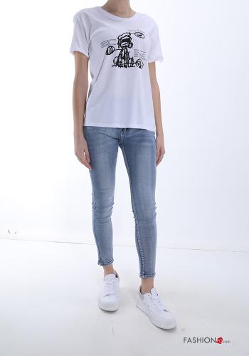 Patterned Cotton T-shirt - ph 5