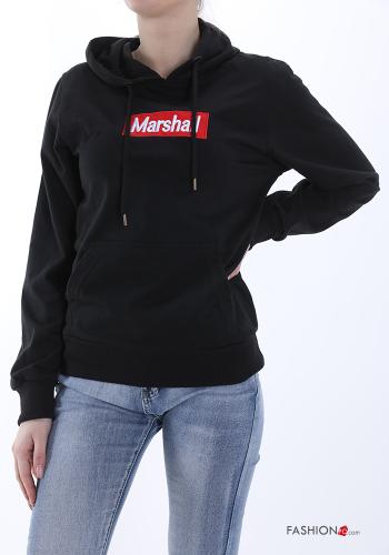 Felpa in Cotone con cappuccio