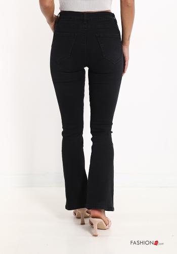 Cotton Jeans with buttons with zip with pockets - ph 2