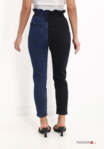 Jeans aus Baumwolle mit Knöpfen mit Reißverschluss mit Taschen - ph 2