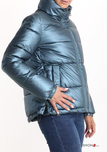 Piumino con tasche a collo alto con zip - ph 3