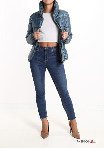 Piumino con tasche a collo alto con zip - ph 5