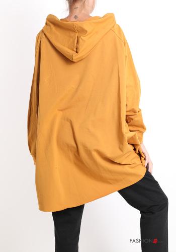 Patterned Cotton Sweatshirt with hood - ph 2