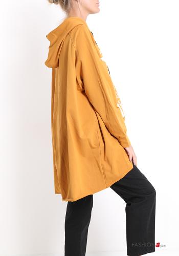Patterned Cotton Sweatshirt with hood - ph 3