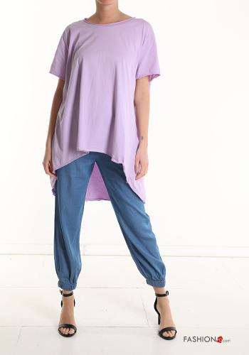 T-shirt en Coton oversize asymétrique - ph 1
