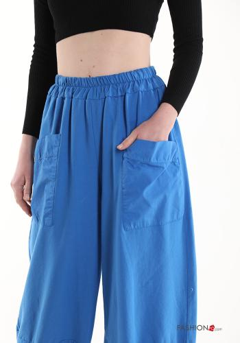Cotton Trousers with pockets with elastic - ph 4