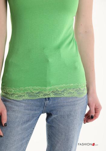 lace trim Tank-Top - ph 4