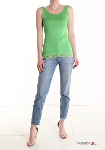 lace trim Tank-Top - ph 5