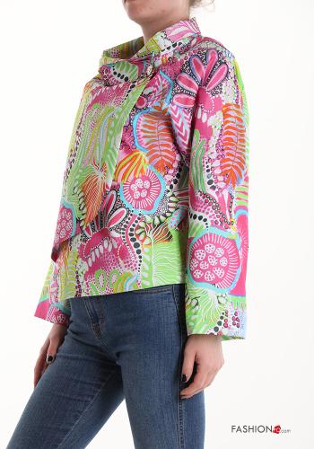 Veste en Coton à Imprimé Floral à boutons - ph 3