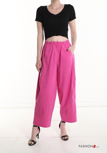wide leg Hose mit Taschen mit gummizug - ph 5
