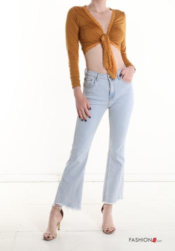 lace trim long sleeve Bolero - ph 5