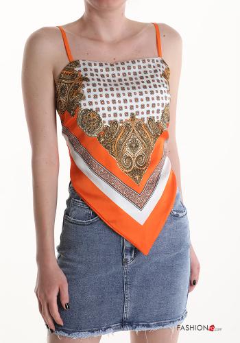 Patterned Top with bow - ph 1