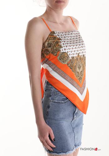 Patterned Top with bow - ph 3