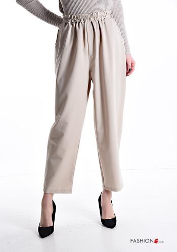 Pantalones de Algodón con bolsillos con elástico
