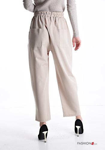 Hose aus Baumwolle mit Taschen mit gummizug - ph 2