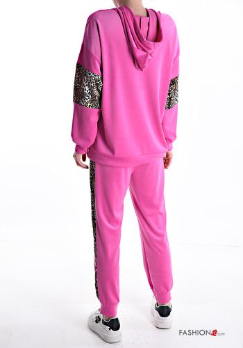 Tuta sportiva Fantasia animalier con elastico con cappuccio con coulisse - ph 2
