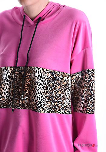 Tuta sportiva Fantasia animalier con elastico con cappuccio con coulisse - ph 4