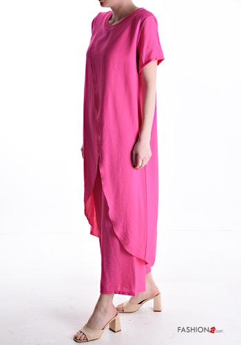 Coordinato maniche corte girocollo lungo wide leg - ph 3