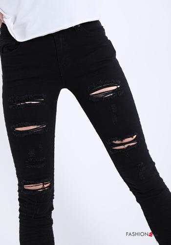 Cotton Jeans with buttons with zip with pockets - ph 4