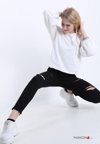 Cotton Jeans with buttons with zip with pockets - ph 5
