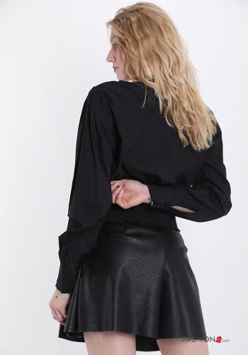 Blusa in Cotone con nastro - ph 2