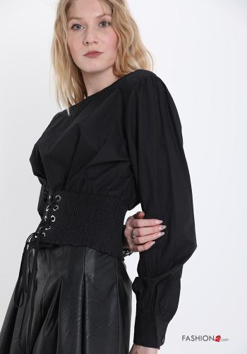 Blusa in Cotone con nastro - ph 3