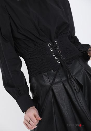 Blusa in Cotone con nastro - ph 4
