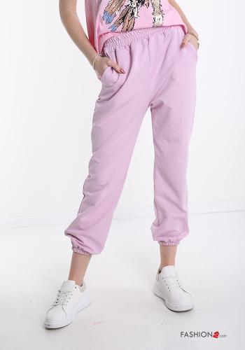 Pantalone sportivo in Cotone con tasche - ph 1