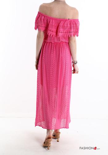 Abito in Cotone pizzo con balze - ph 2
