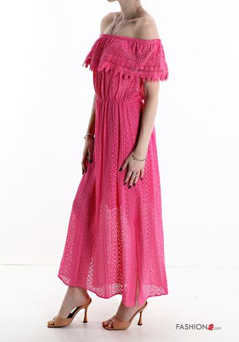 Abito in Cotone pizzo con balze - ph 3