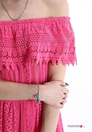 Abito in Cotone pizzo con balze - ph 4