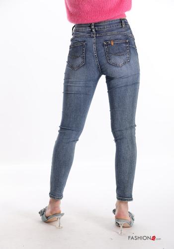 Cotton Jeans with buttons with zip with pockets - ph 2