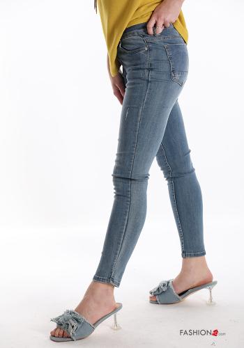 Cotton Jeans with buttons with zip with pockets - ph 3
