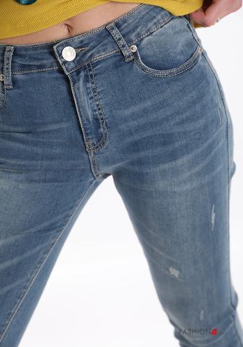 Cotton Jeans with buttons with zip with pockets - ph 4