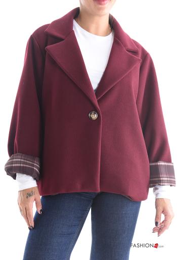 Chaqueta manga larga con bolsillos con botones con forro
