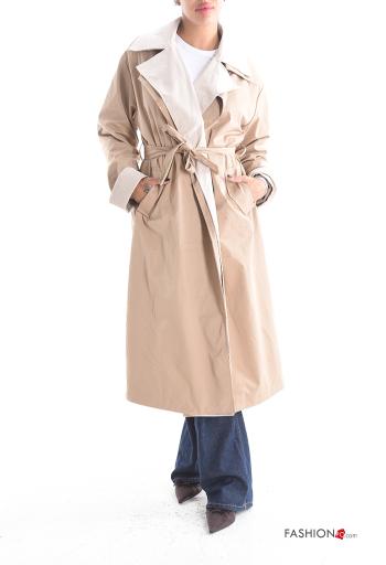 Giacca a vento con cintura con tasche