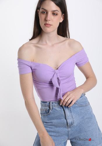 Top con fiocco scollo a V - ph 1