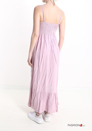 Scamiciato in Cotone pizzo con balze scollo a V - ph 2