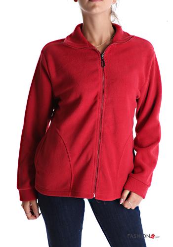 Sweatshirt with pockets with zip