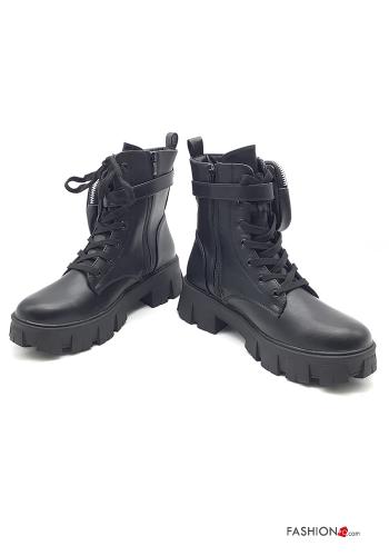 Botas militares  con cremallera con Riñonera - ph 1