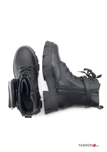 Botas militares  con cremallera con Riñonera - ph 2
