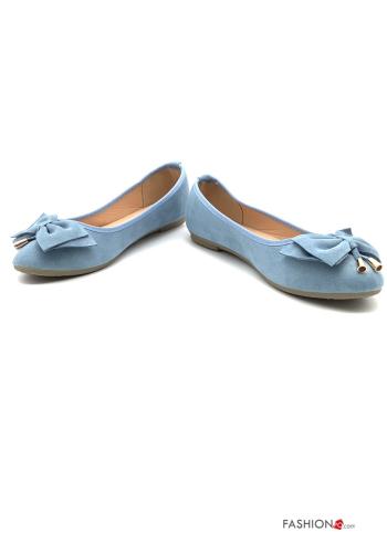 Ballerine  con fiocco camoscio - ph 1