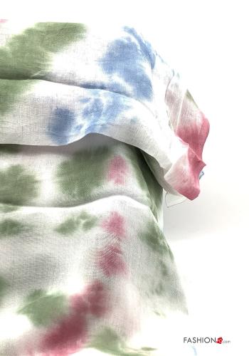 Foulard en Coton Imprimé coloré à franges - ph 2
