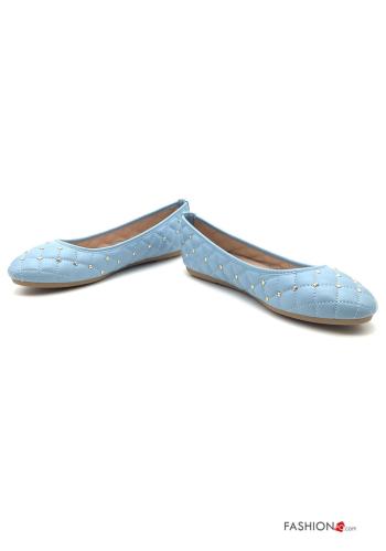 Ballerine  ecopelle con borchie - ph 1