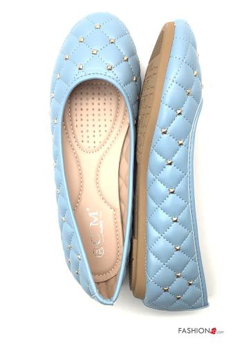 Ballerine  ecopelle con borchie - ph 2