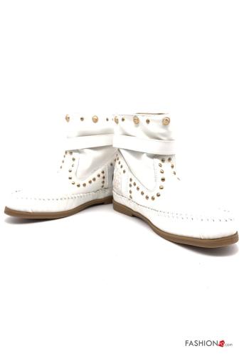 Bottines  faux cuir avec sangle avec des clous - ph 1