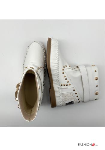 Bottines  faux cuir avec sangle avec des clous - ph 2